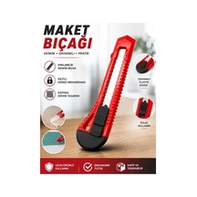 Falçata Plastik Profesyonel Maket Bıçağı Keskin Ve Dayanıklı Karton, Koli Ve Ambalaj Kesici
