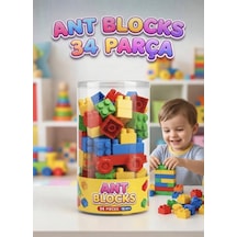 TıfılToys Ant Blocks 34 Parça Yapı Blokları Eğitici Ve Eğlenceli Zeka Geliştirici Oyuncak