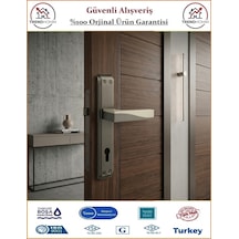 Sofuoğlu Derya Aynalı Kapı Kolu - Antrasit Saten - Dış Kapı - Yale