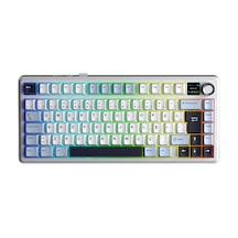 Aula F75 Max Mekanik Rgb Tkl Graywood V4 Switch Kablosuz Makrolu Hot Swap Türkçe Q Klavye Lacivert