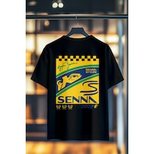 Book Orbook Senna Brazıl Edıtıon %100 Pamuk Sırt Baskılı Heavy Cotton Premıum Kalite T-shırt Y352 Siyah