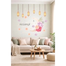 Ahşap Kapı Süsü - Ramazan Temalı Sticker İle Dekoratif Aksesuar