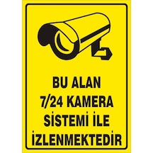 Kamera Ile Izlenmektedir Levhası (Galvaniz)