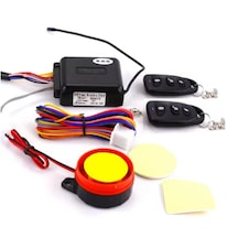 Motosiklet Uzaktan Çalıştırmalı 125db Alarm Seti Yedek Anahtarlı