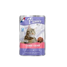 Plaisir Somonlu ve Morina Balıklı Pouch Yetişkin Kedi Yaş Maması 100 G