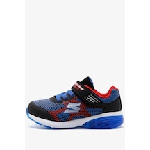 Skechers S Lights Sneaker Lastik İpli Bantlı Işıklı Mavi Erkek Çocuk Ayakkabı Mavi