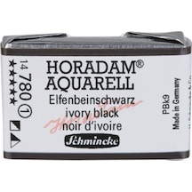 Schmincke : Horadam Aquarell Artist Sulu Boya : Tam Tablet : Seri 1 780 Ivory Black