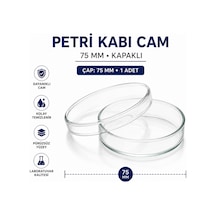 Labolist Kapaklı Petri Kabı Cam 75 MM