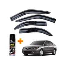Mazda 3 Mügen Cam Rüzgarlığı Sedan 2003-2009 Arası 4 Lü Takım +500ml Lastik Parlatıcı