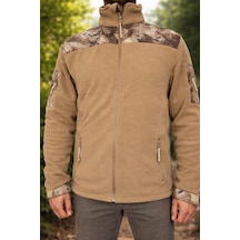 Palabalıkçılık Balık Av Malzemeleri Unisex Outdoor Taktik Polar Mont Kamuflaj Detaylı Kol Cepli Çok Renkli
