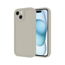 Apple Apple Uyumlu iPhone 14 Kılıf Viera Silikon - Krem 0.2M-Çok Renkli
