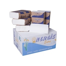 Nergis Extra Z Katlamalı Dispenser Havlu 200'lü 12'li Paket 22 x 23 CM