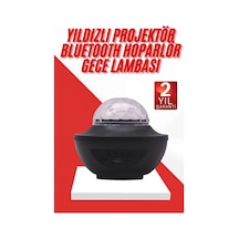 Masa Ve Gece Lambası Renkli Projektör Işıklı Disko Topu Bluetooth Hoparlör Çok Renkli