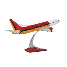 Zekupp Boeing 737-800 1/100 Ölçek Sarı Kırmızı Klasik Maket Uçak
