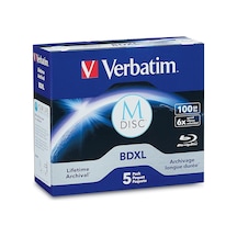 Verbatim 98913 M-disc Bd-r Xl 100gb/1-4x, Jewelcase 5 Disk , Mavi