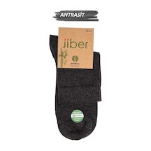 Jiber Erkek Bambu Likralı Yarım Konç Çorap 6451 - 6 Adet Antrasit