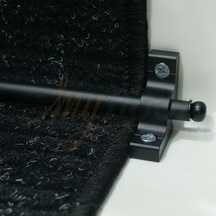 Myfloor Çelik Halı Tutucu Merdiven Dip Çubuğu - Siyah Kalın 90 cm