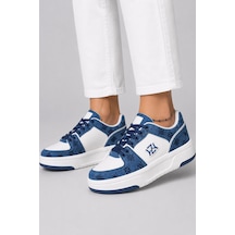 Ht Hotin Prometheus Kadın Günlük Rahat Bağcıklı Sneaker Spor Ayakkabı - Mavi