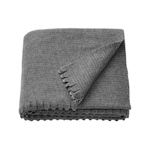 Yatak Örtüsü Gri Renk Yumuşak Polar MeridyenDukkan 150x210 cm Tv Battaniyesi