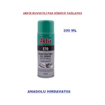 Akfix E70 Güçlü Pas Sökücü Sprey Yağlayıcı Sprey 200 ML