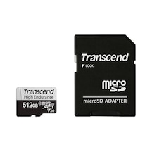 Transcend 512 Gb Yüksek Dayanıklılığa Sahip Microsdxc 350 V Hafıza Kartı, Uhs-ı U3, V30, 95/45 Mb/s'ye Kadar, Araç Kameraları Ve 4k Gözetim İçin İdeal - Ts512gusd350v