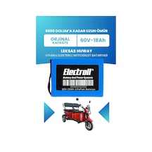 Leksas Huway Batarya Standart Kapasite Lifepo4 60v 18ah Elektrikli Motosiklet Bataryası