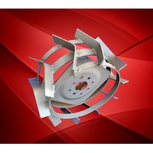 Çapa Makinası Demir Teker Takımı Aks Dahil-30585