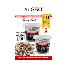 Algro Dana Etli Lokmalık Munchy Stick 50 Adet 2 Kova