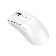 R1 59g Superlıght Fare, Pixart Paw3311 Oyun Sensörü, Bt/2.4g Kablosuz/kablolu Oyun Faresi, 18000'e Kadar 6 Ayarlanabilir Dpı, 65 Saat Pil Beyaz