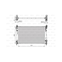 Valeo 701655 Radyatör Doblo 1.4- 1.3 Dmtj 10 Combo 1.3 Cdti 12 Mekanik Ac /-  620x400x16 51812209- 51938013- 1300328- 95510450