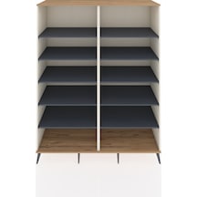Kronos Gardrop 10 Raflı 176x59x221 Aytaşı-çam/antrasit Çam/antrasit