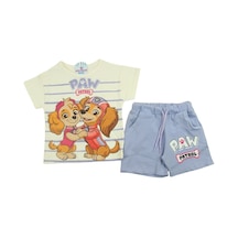 Paw 3-10 Yaş Kız Şortlu İkili Takım-7557175 - Lila Lila