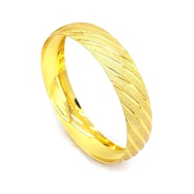 Altın Kaplama Yan Çizgili Bilezik 1.5 Cm Blz-3045 Altın