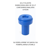 Damacana Yaylı Sebil Kapağı Sızıntı Önleyici, Şarjlı Su Pompasına Ve Su Sebiline Uyumlu Kapak Mavi