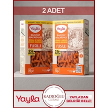 Yayla Kinoalı Ve Sebzeli Kırmızı Mercimek Fusilli Bakliyat Makarnası 250 G X 2 Adet