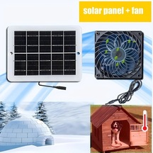 Xuweiwei 5w Güneş Enerjili Fan Kiti Tavuk Kümesi Çatı Ahır Seracılık Köpek Kulübesi Havalandırma Sistemi Pil Gerekmez