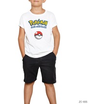 Pokemon Gotta Catch Em All Beyaz Çocuk Tişört