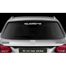 Quattro By Toyota Araba Arka Cam Sticker Yapıştırma
