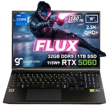 Gameraider Flux GR16 i7-14650HX 32 GB 1 TB SSD 8 GB RTX5060 16" Free Dos Dizüstü Bilgisayar