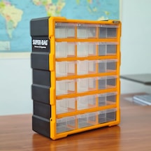Super Bag Mono Blok Çekmece Set 18'Li Büyük Boy Organizer Asr6002