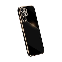 Samsung Galaxy Uyumlu S25 Ultra Kılıf Volet Silikon - Siyah Çr