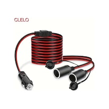 Oldfriend Clelo 15a Sigortalı 2'li Çakmak Çıkışı 16awg Bakır Kablo 6ft Araç Şarj Splitter