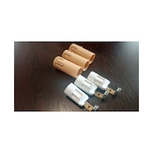 Avize Mumluk Şamdan 6.5 Cm Takım Duy Vida Beyaz