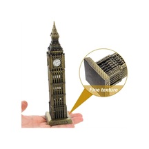 Vintage Metal İngiltere London Big Ben Saat Kulesi Antik Bronz 23