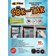 Pratik - Hazır Sineklik 80 X 150 Cm Pencere Sinekliği 2'li Paket