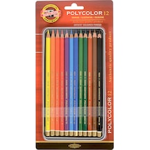 Koh-i Noor Set Of Artist S Coloured Pencils 3822 12 Kırmızı