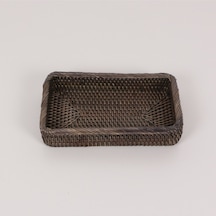 Laura 25x14x5 Cm Ceviz Rengi Rattan Saklama Düzenleme