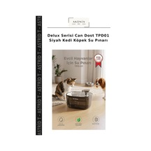Delux Serisi Can Dost Tpd01 Siyah Kedi Köpek Su Pınarı