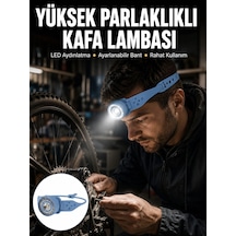 Hubrendy Tekno Hafif Ve Taşınabilir Kamp Kafa Lambası Ayarlanabilir Işık Yeni Nesil AÇIK GRİ KAHVE KARIŞIMI