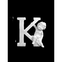 Polyester Harf Melekli -K- 7,5x6cm P398
